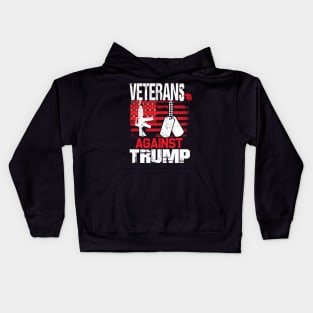 Veterans against trump 2020 election military gift Kids Hoodie